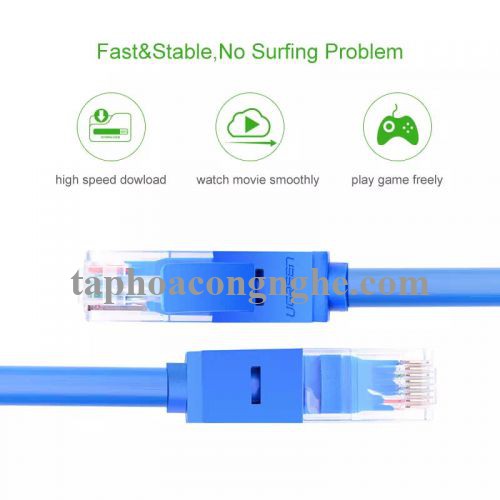 Ugreen 11203 3M Màu xanh Cáp mạng LAN CAT6 UPT NW102 30011203